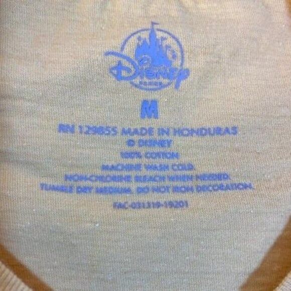 Walt Disney, Vintage, T-Shirt, Yellow, Adult Medium, Classic - Picture 2 of 6